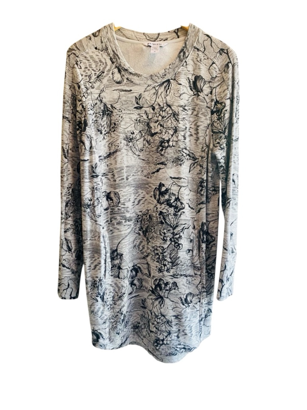 Athleta Balance Dress - Eden Floral Gray SZ Medium - Picture 4 of 8
